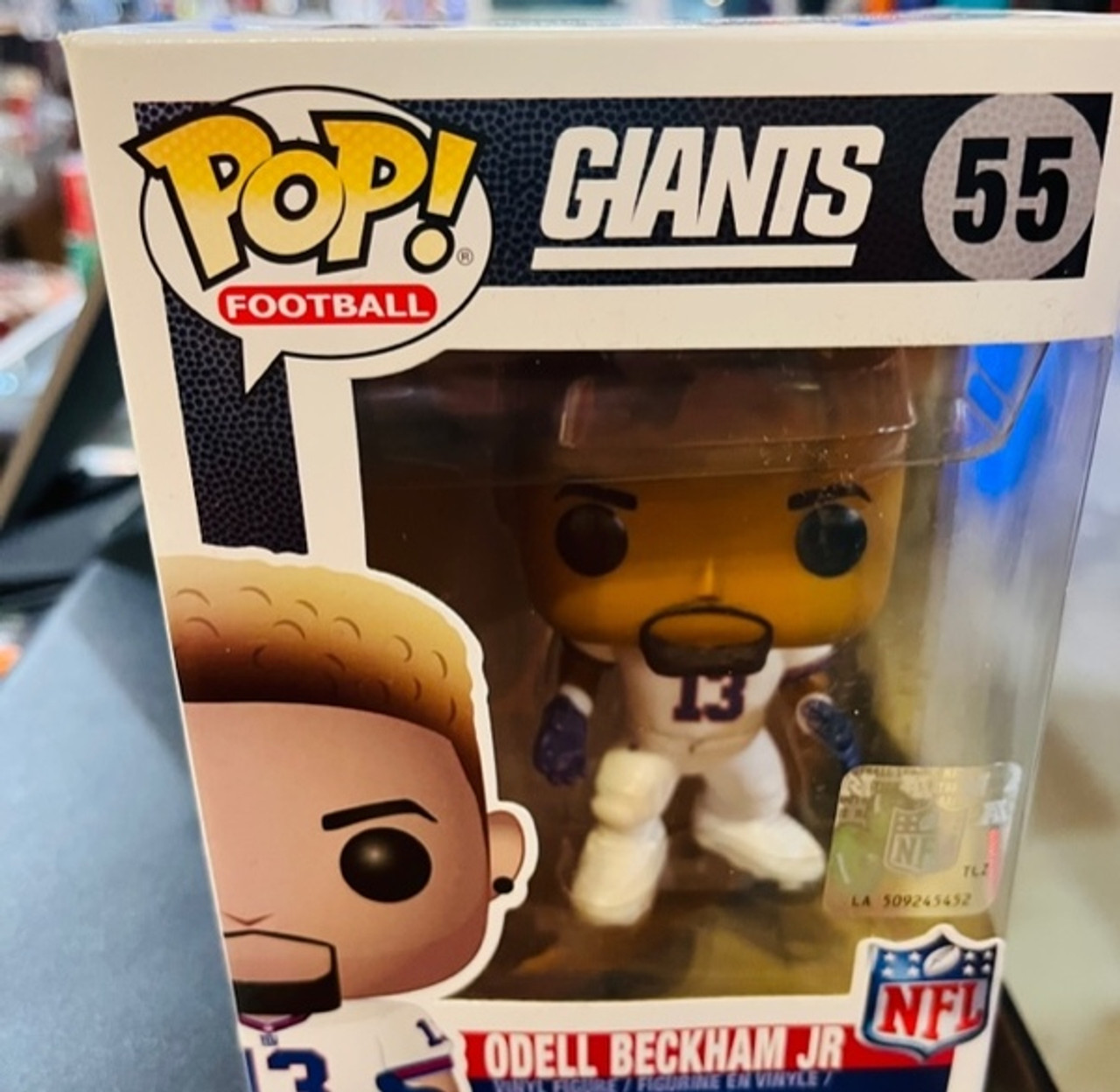 New York Giants NFL Odell Beckham Red Jersey Funko Pop! #55