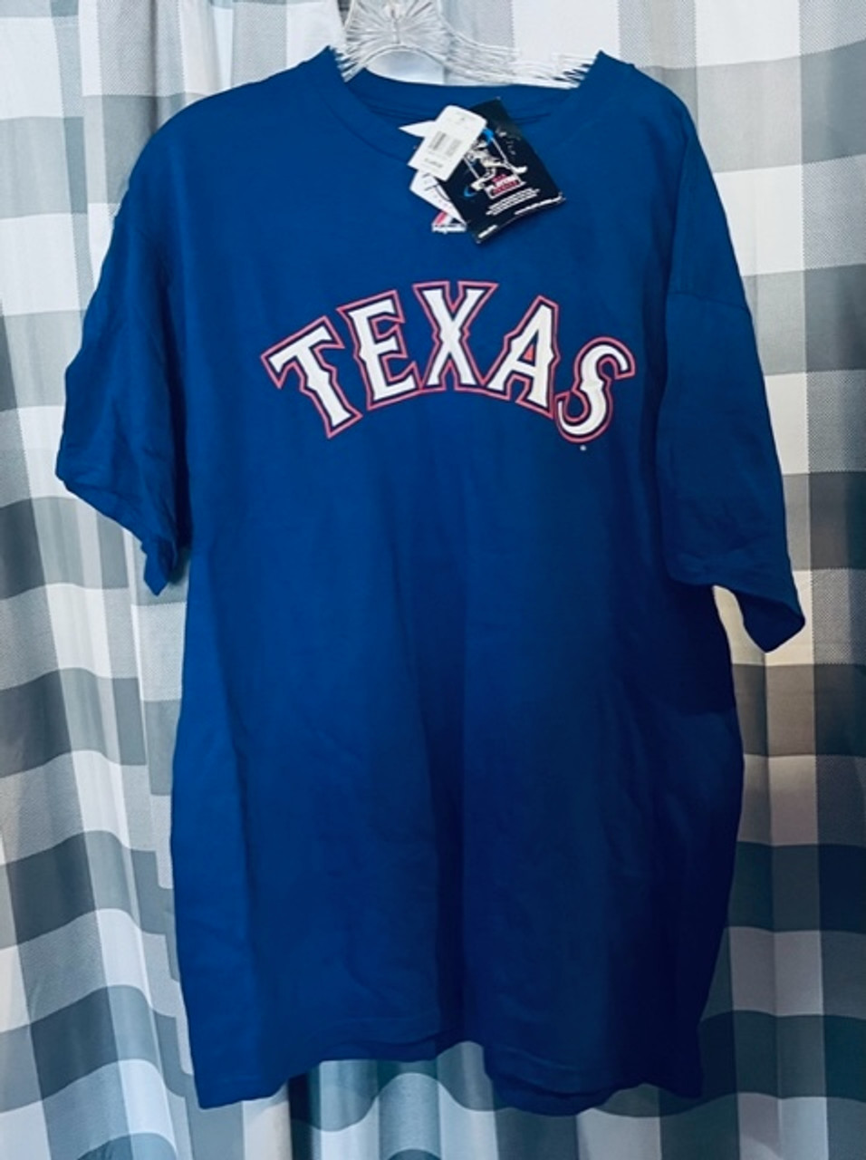 Ian Kinsler Autographed Texas Rangers Blue Jersey W/PROOF, Picture