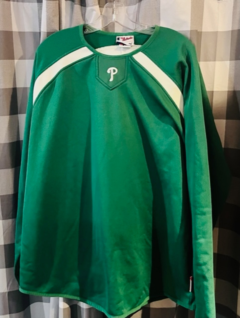 Philadelphia Phillies MLB Majestic St. Patty's Day Warmup Jacket