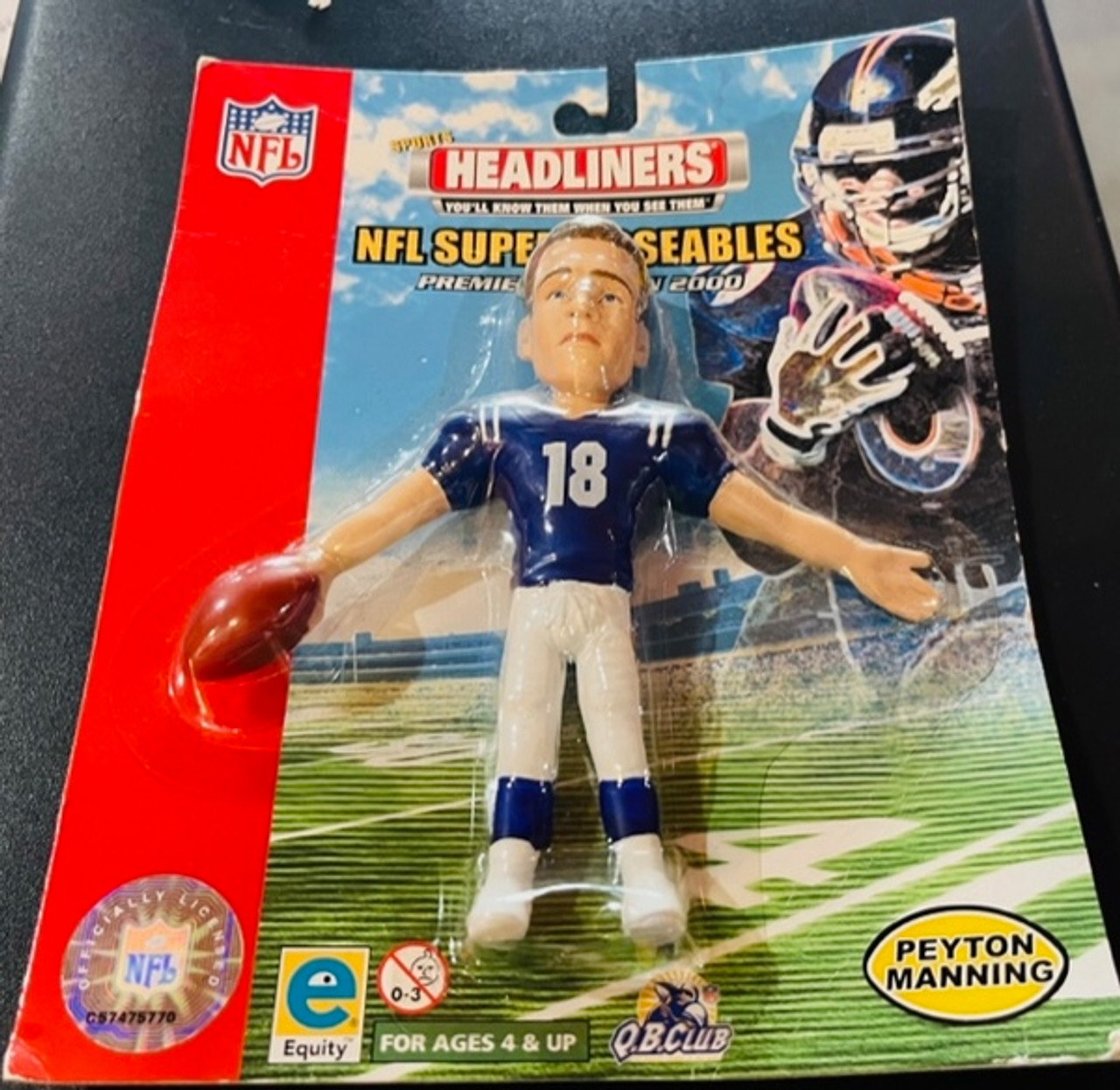 NFL Denver Broncos Peyton Manning Blue Jersey 10-Inch Plush Figure