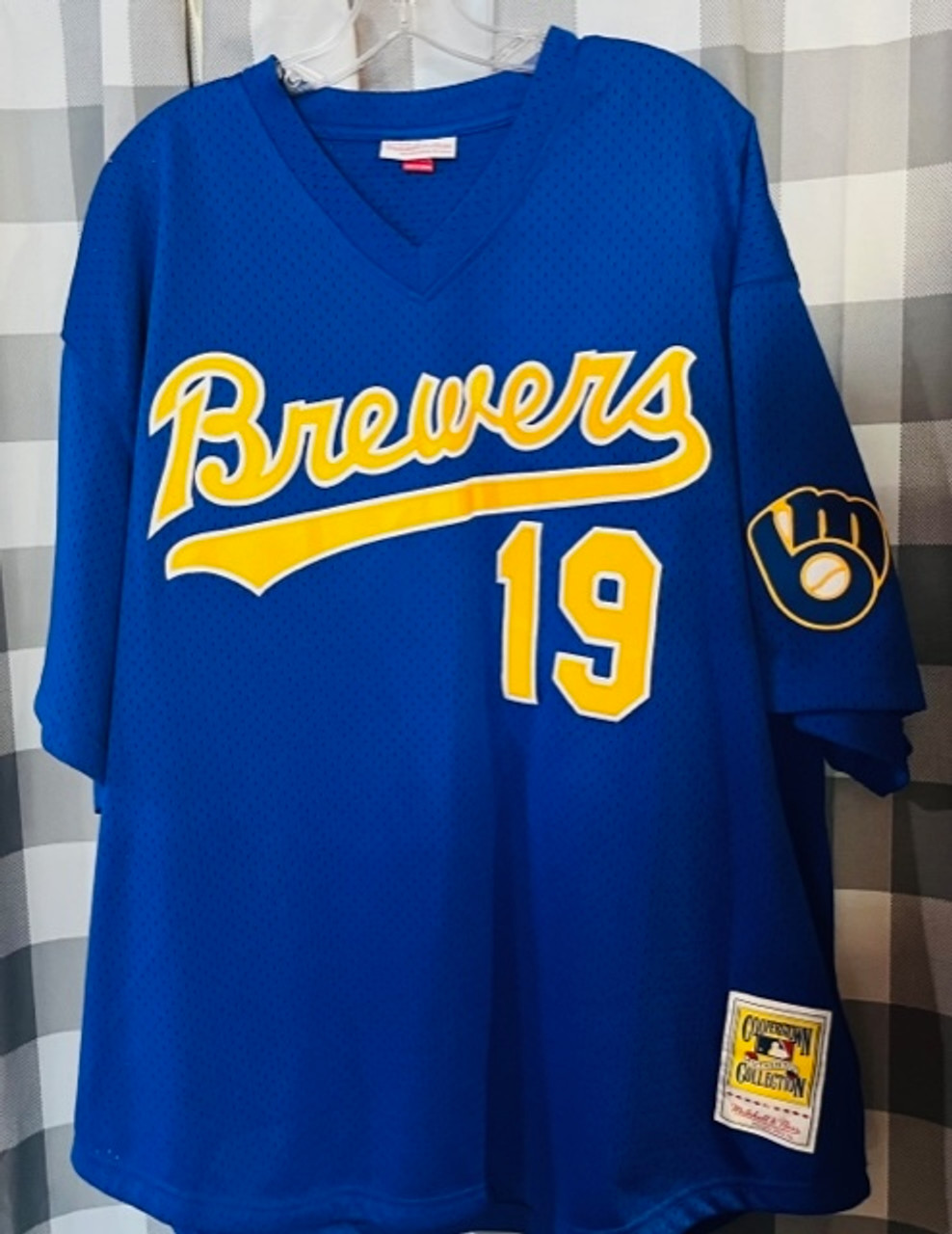 Robin Yount 1982 Milwaukee Brewers Throwback Baseball Jersey