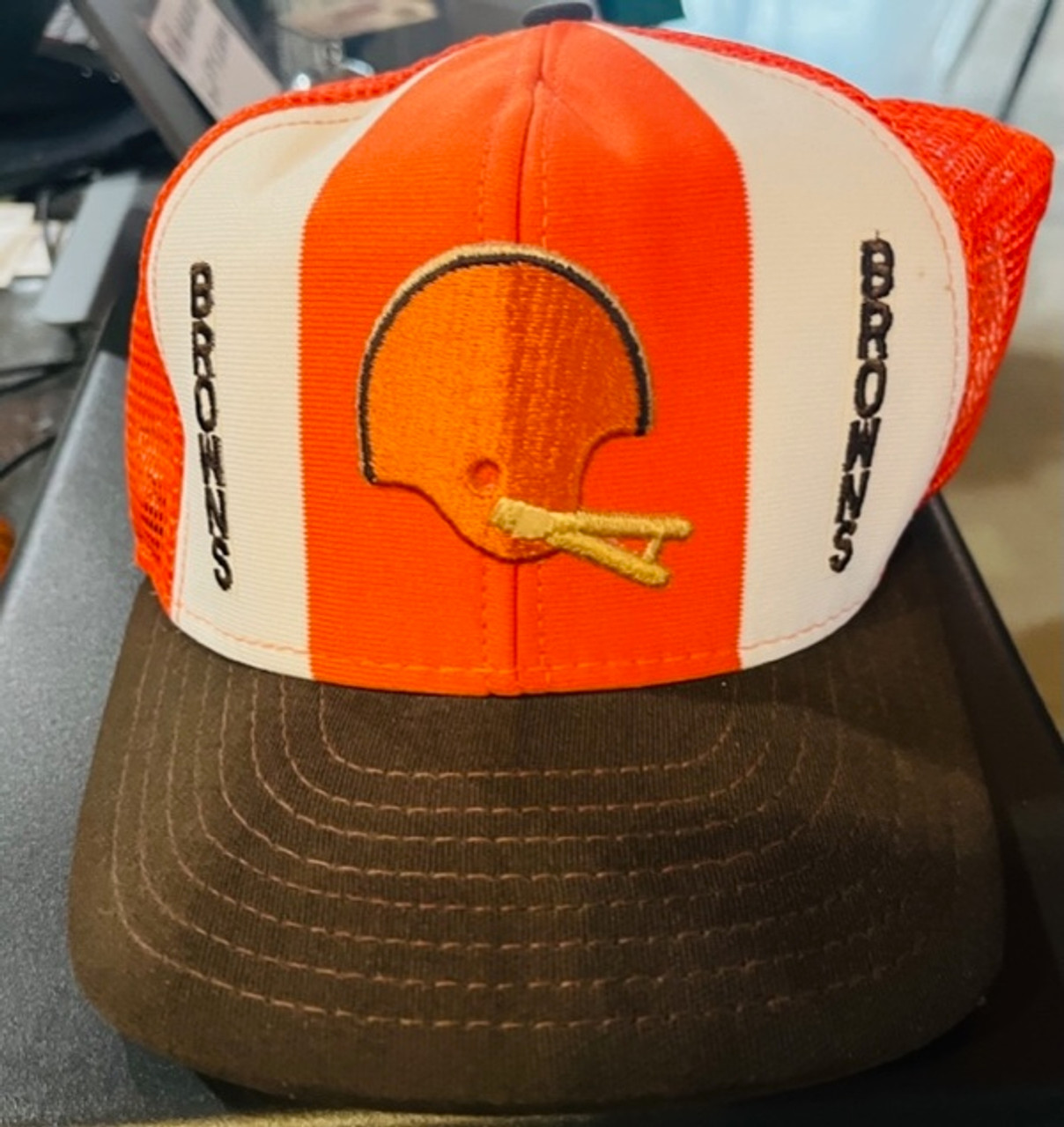 Cleveland Browns NFL Vintage AJD Superstripe Trucker Hat