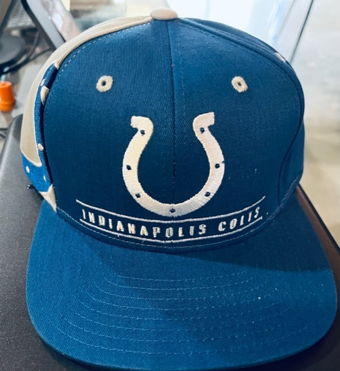 Indianapolis Colts NFL Team Name Logo Snapback Hat