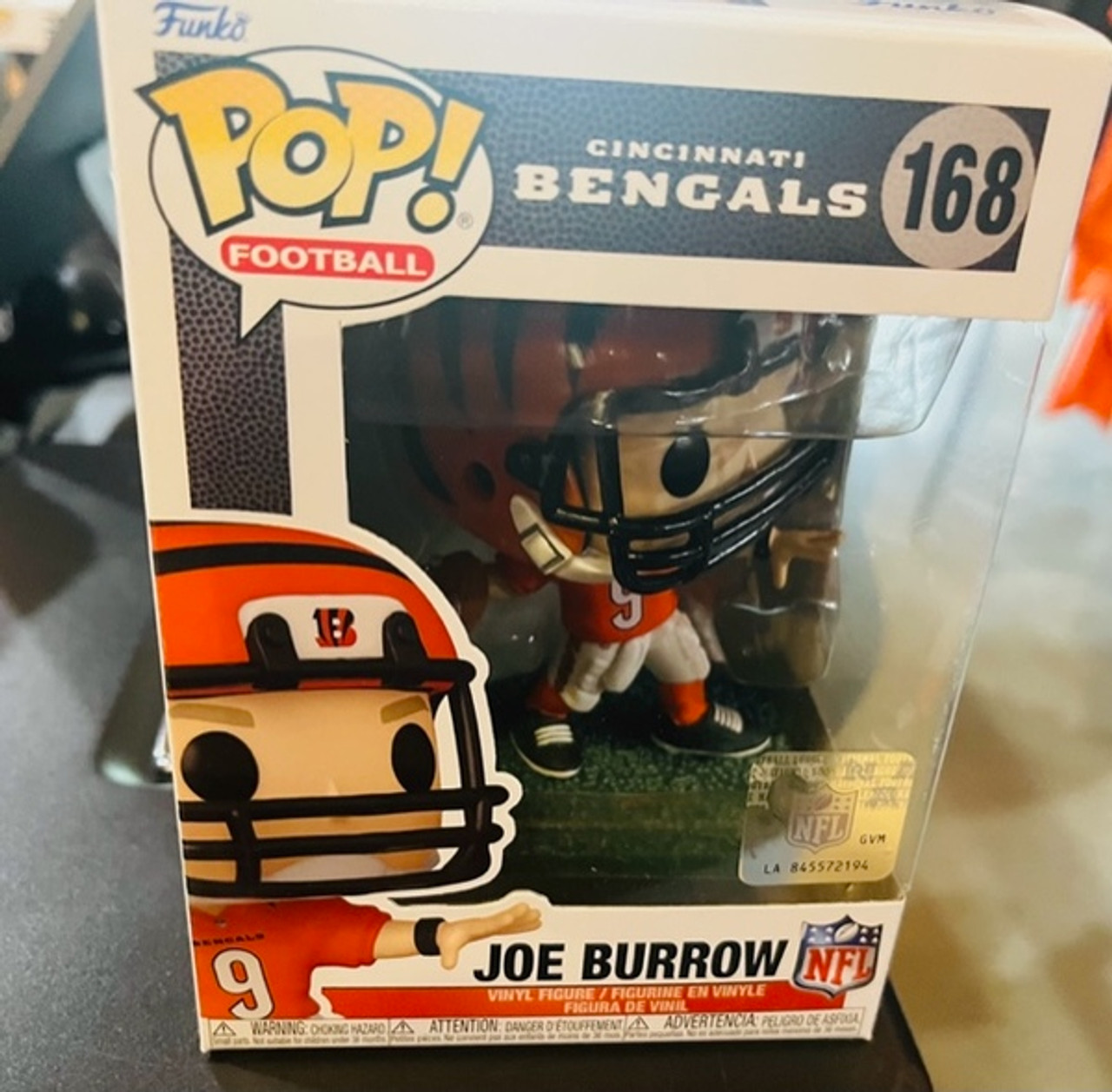 Joe Burrow (Cincinnati Bengals) Funko Pop! NFL Series