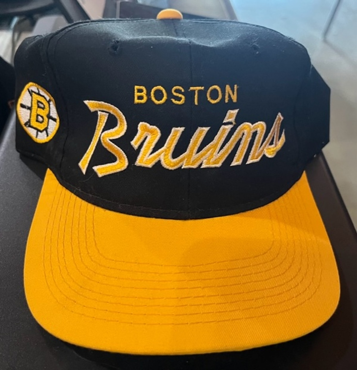 Vintage Boston Bruins NHL Sports Specialties Laser Snapback 