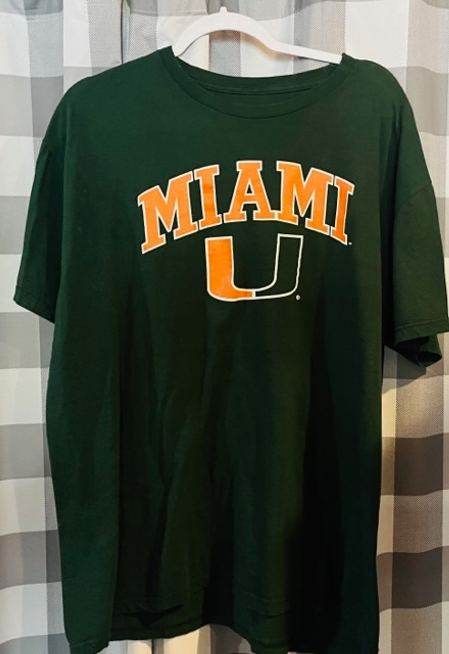 Miami Hurricanes Adidas Baseball Jersey - Green XL