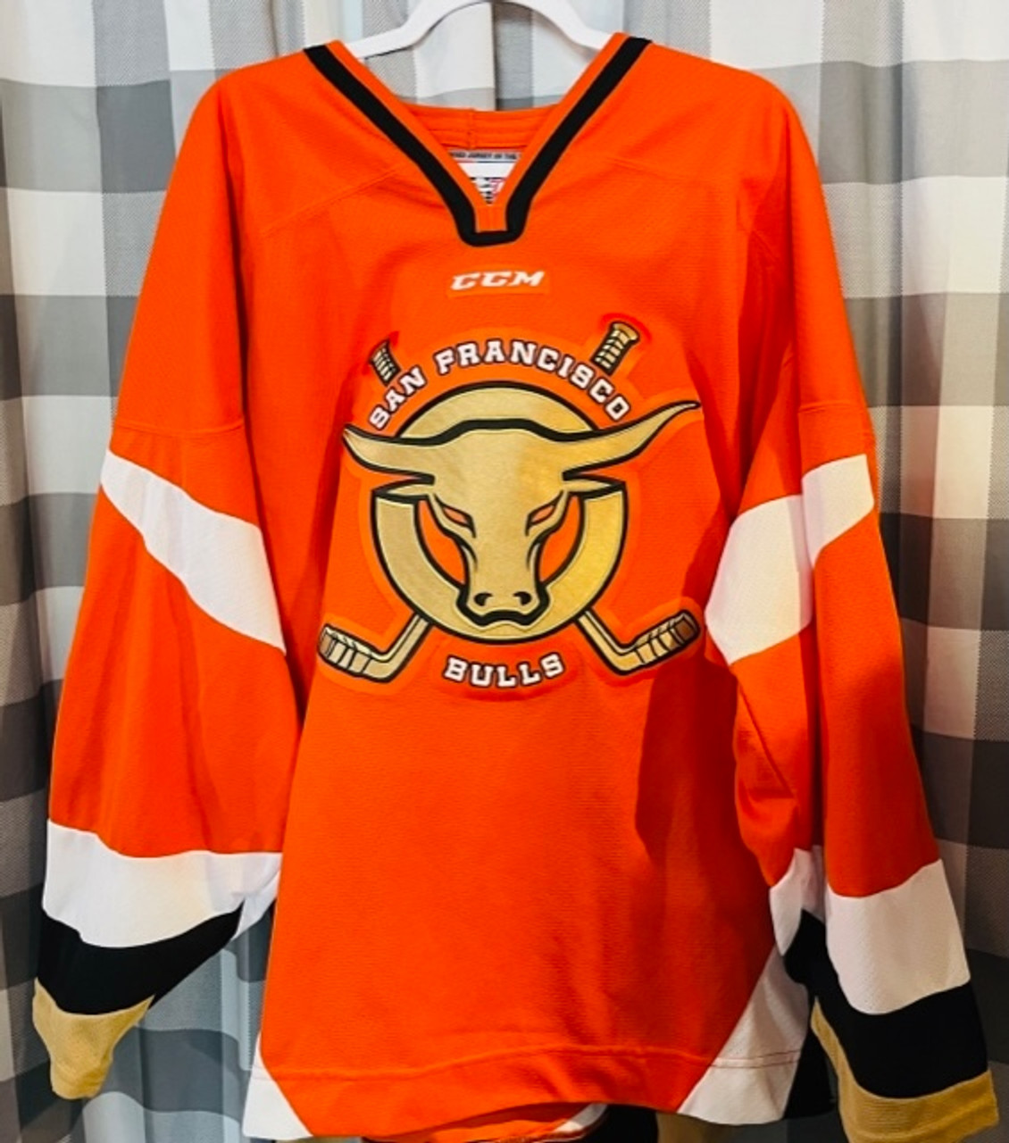 ECHL's San Francisco Bulls don San Jose Sharks themed jerseys last night in  today! Go Bulls Go! : r/hockey