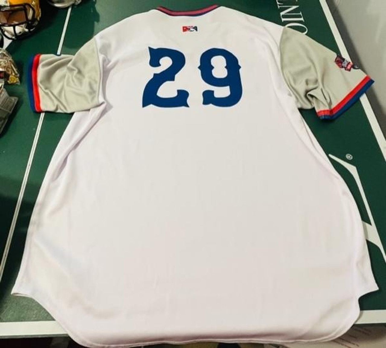2018 Pawtucket PawSox Red Sox Blank #50 Game Used White Jersey