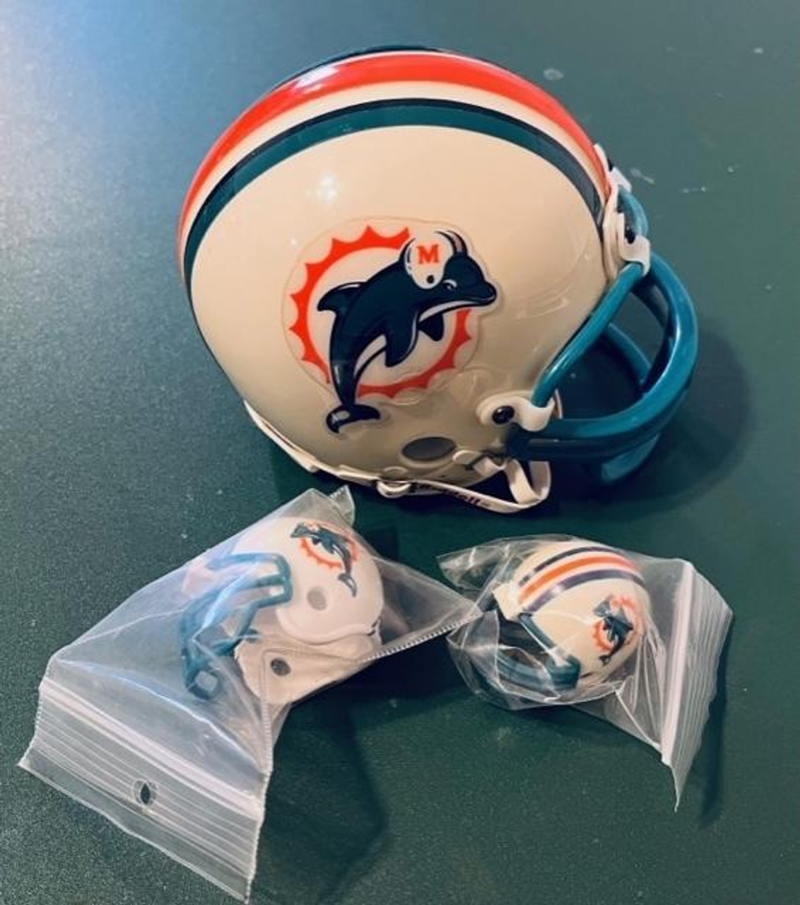 miami dolphins throwback mini helmet