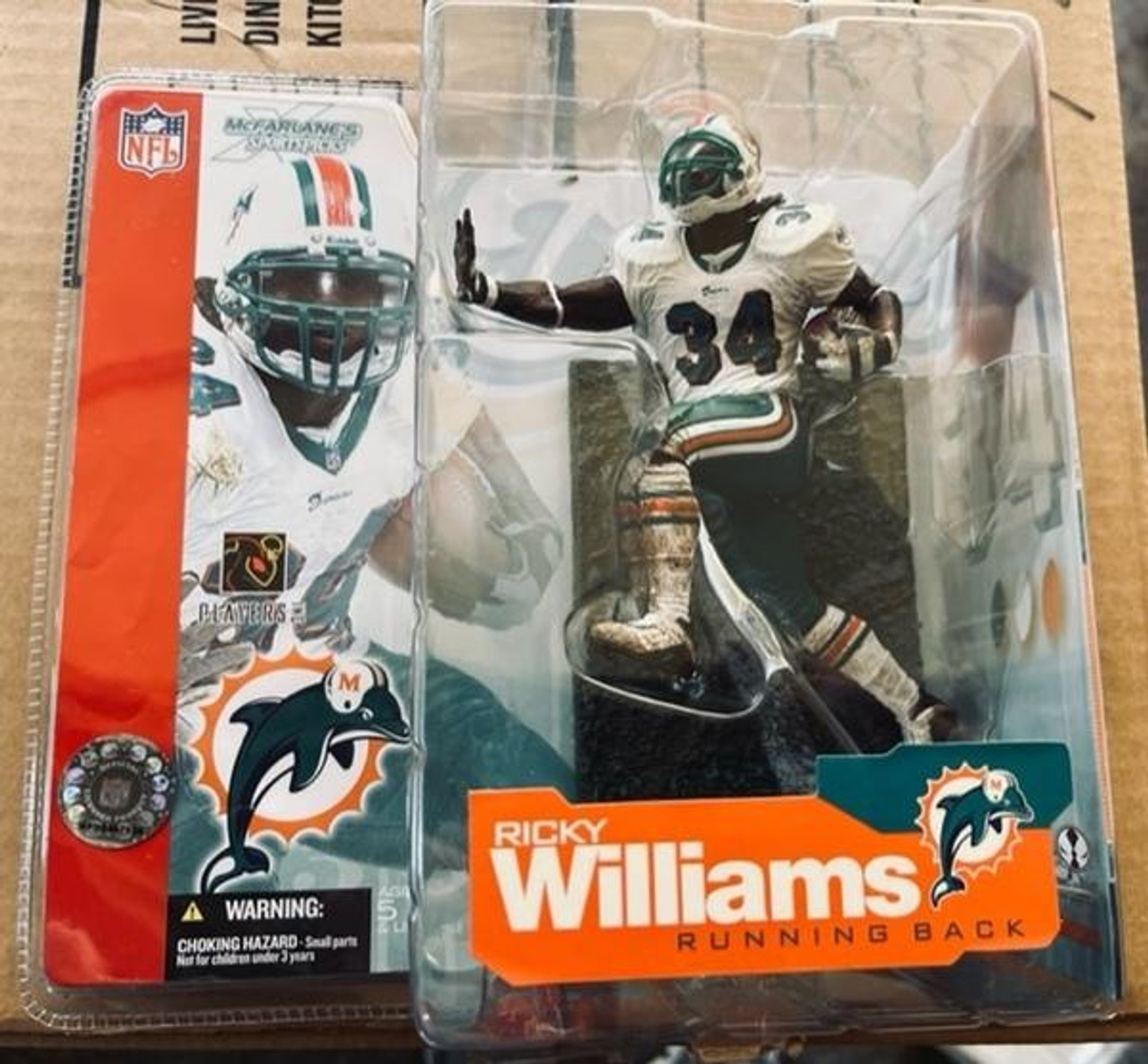 Miami Dolphins Reebok NFL Equipment Ricky Williams Jersey