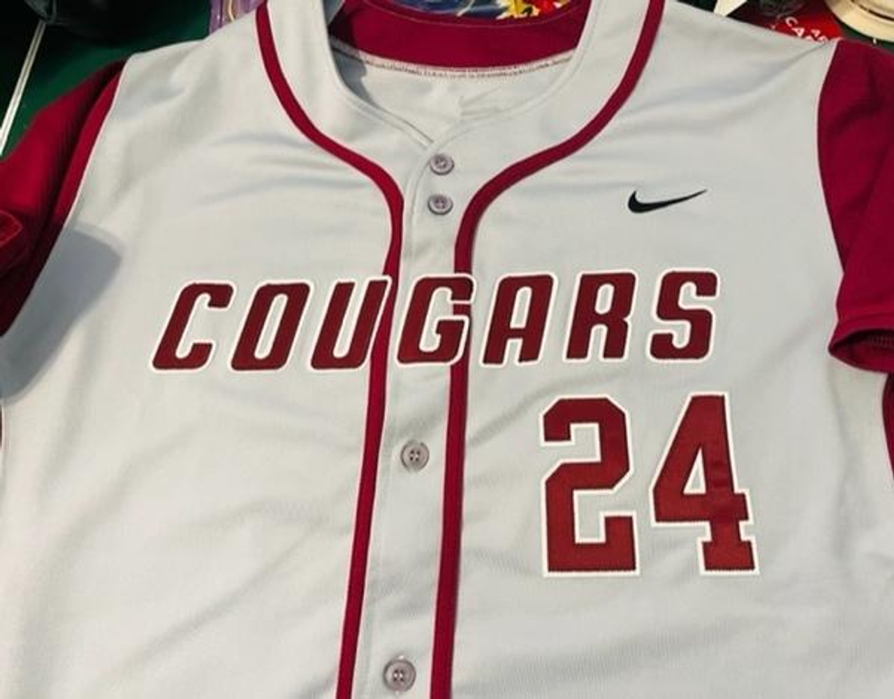 Washington State Cougars NCAA Nike Numbered Baseball Jersey