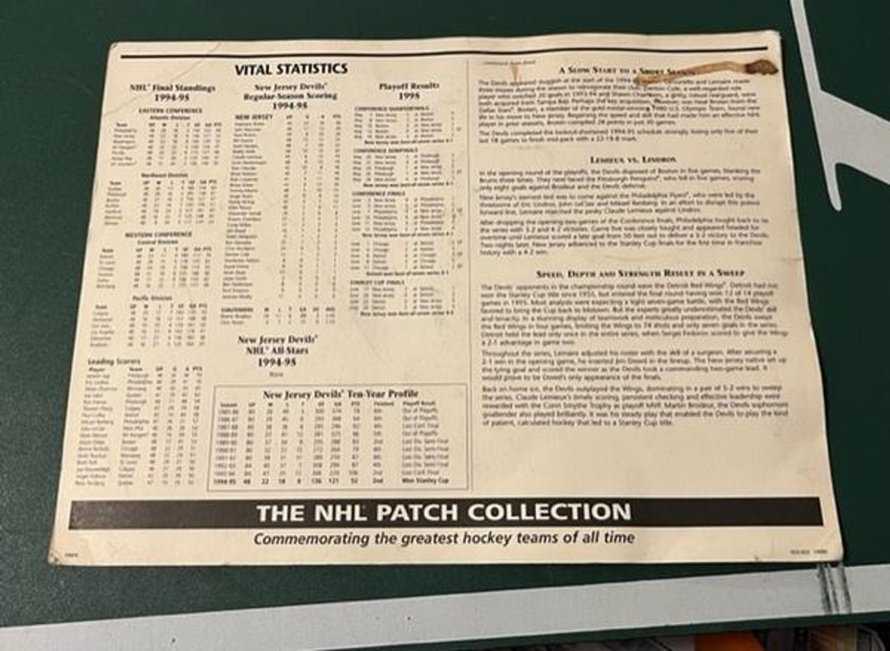 New Jersey Devils Vintage NHL Patch Collection Team Patch