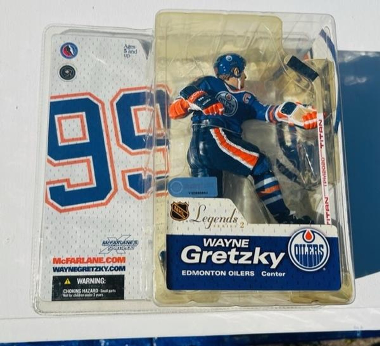 Wayne Gretzky Edmonton Oilers Blue Authentic Jofa Helmet - Brand New