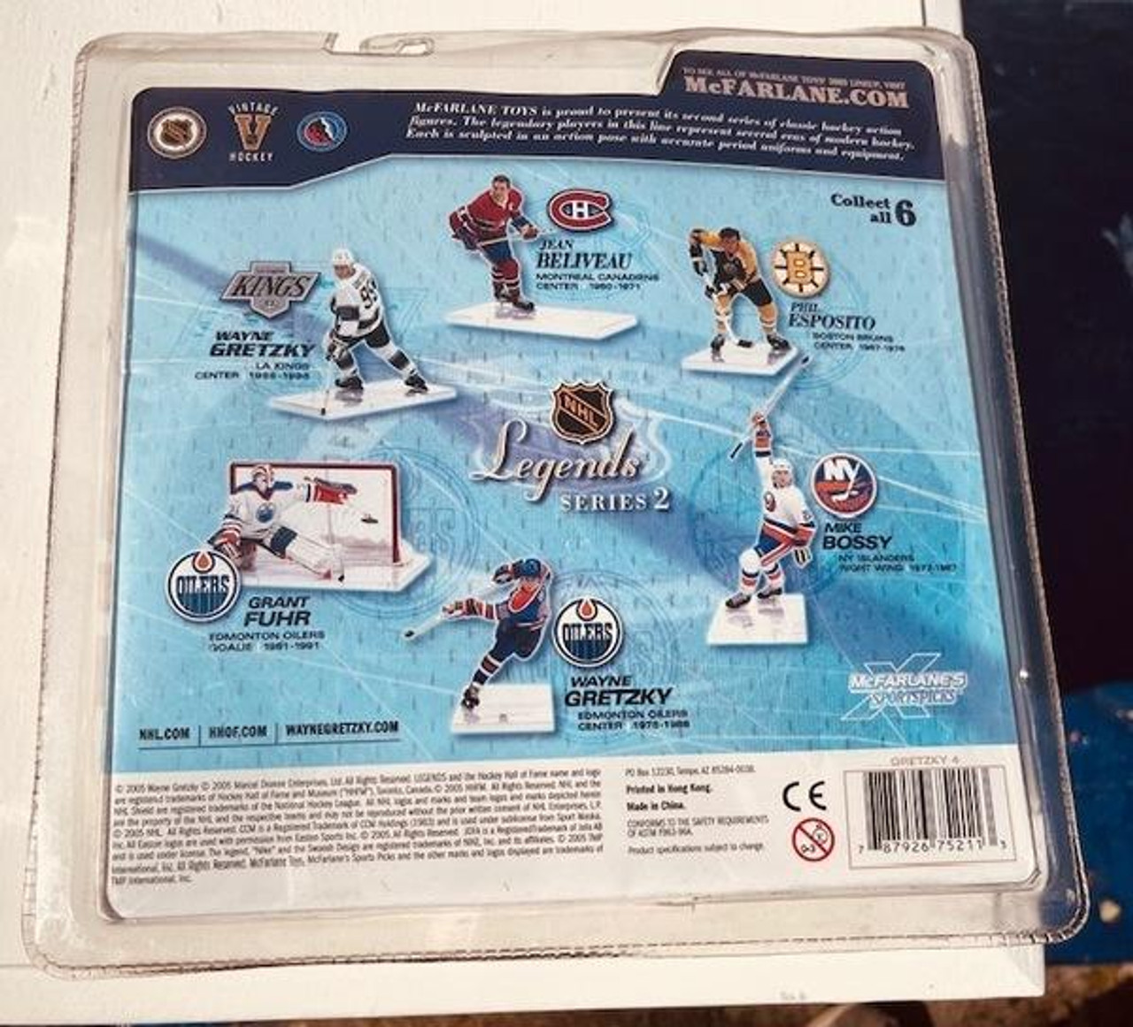 Grant Fuhr Edmonton Oilers McFarlane NHL Legends Series 2 Blue Jersey Chase  Variant Figure