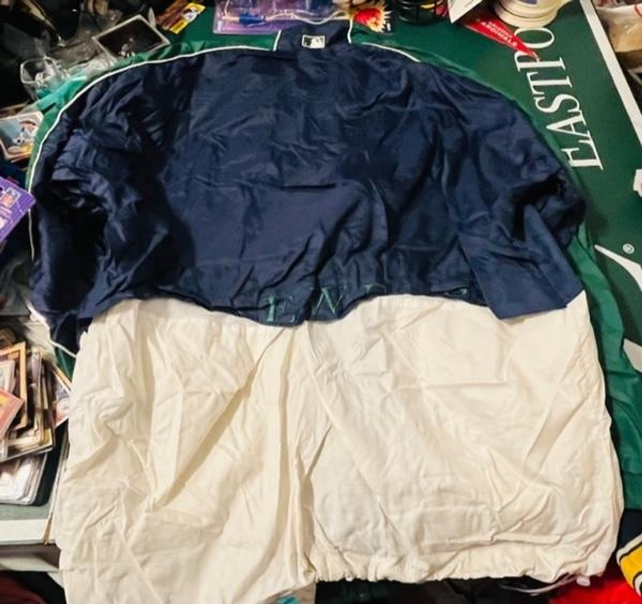 Vintage 90s Navy Starter X MLB Milwaukee Brewers Windbreaker