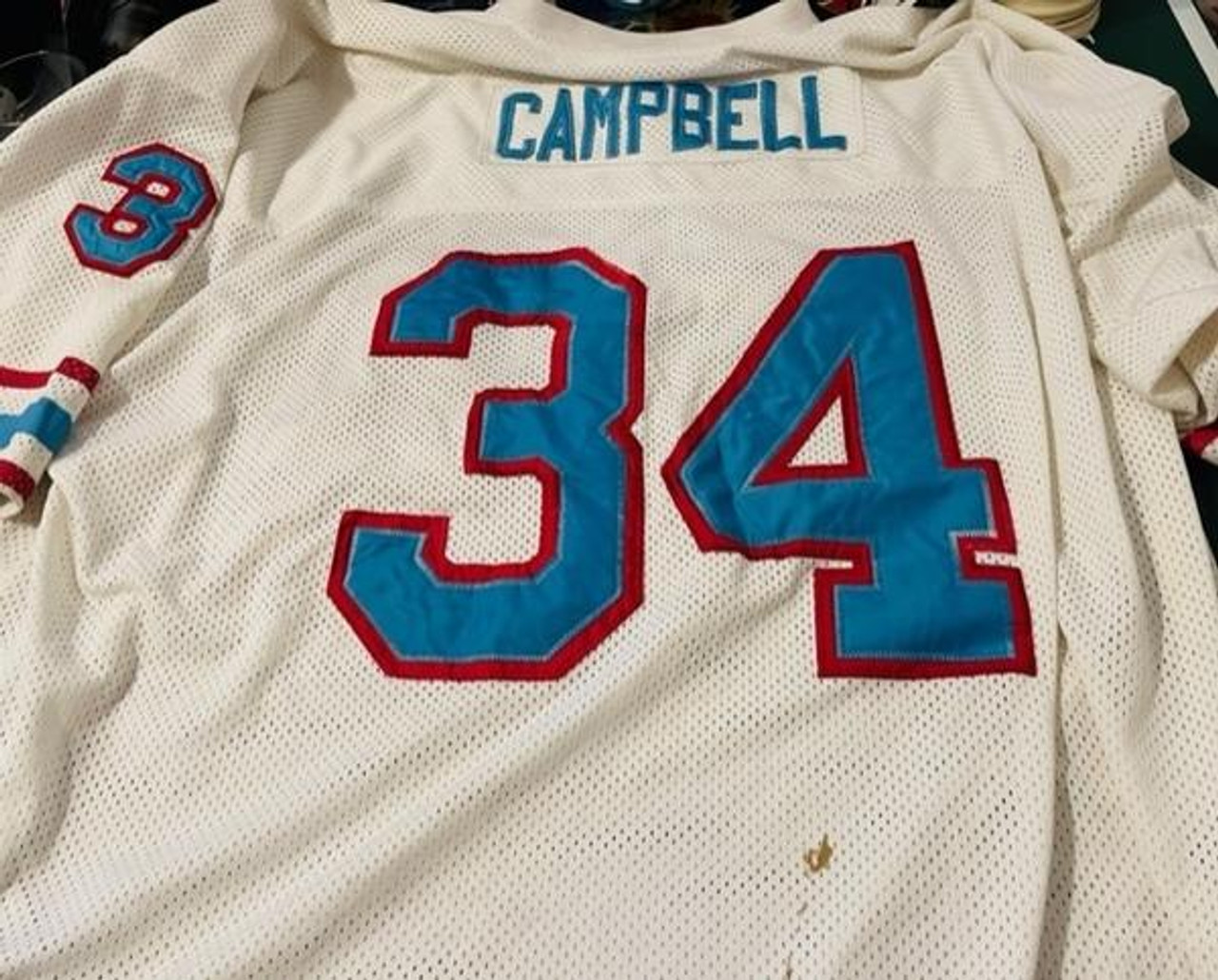 Earl Campbell Houston Oilers Mitchell & Ness Name & Number Retired