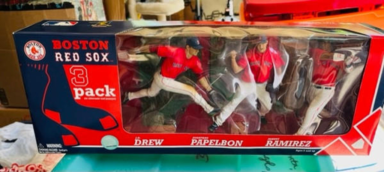 Boston Red Sox MLB McFarlane Ramirez Papelbon Drew Figures 3-Pack