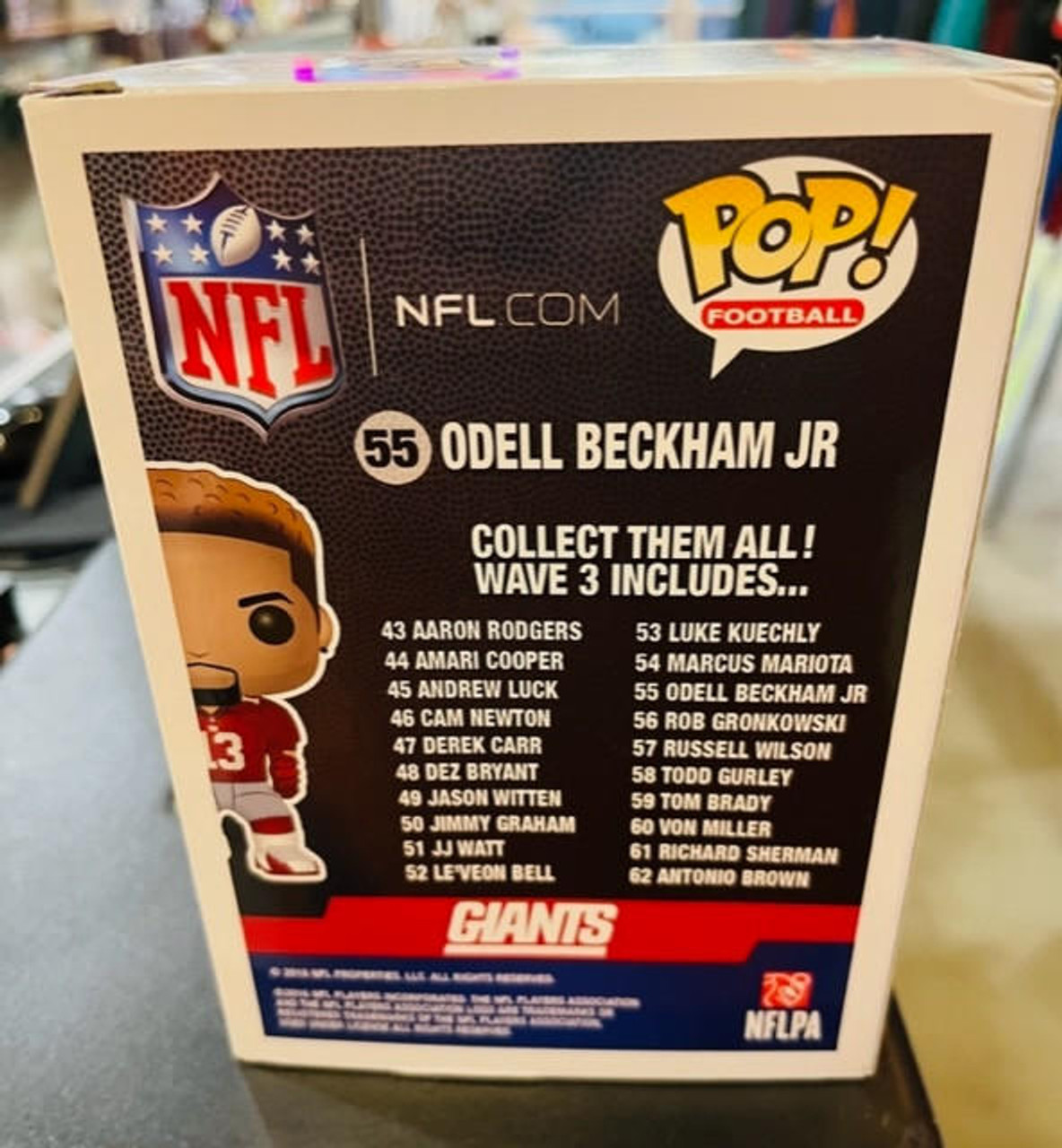 New York Giants NFL Odell Beckham Red Jersey Funko Pop! #55