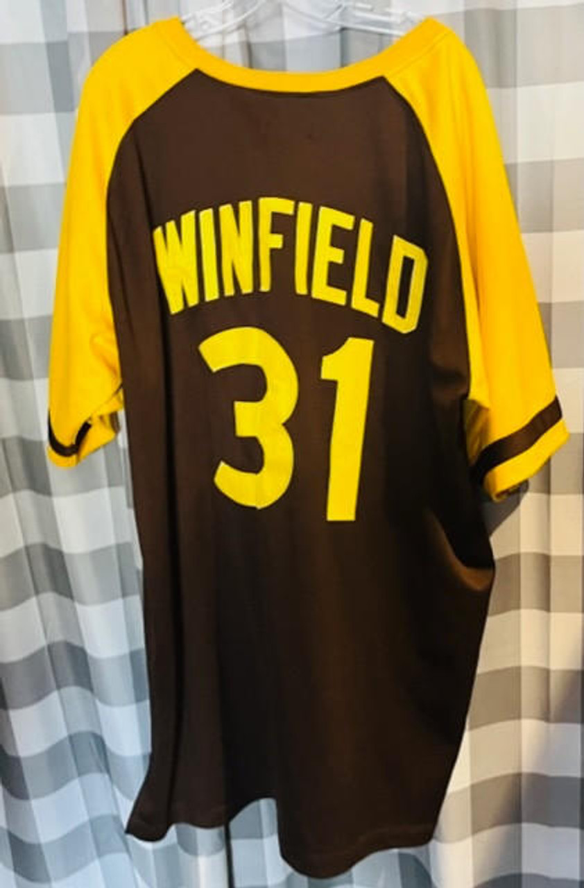 Men's Mitchell and Ness Dave Winfield San Diego Padres Authentic