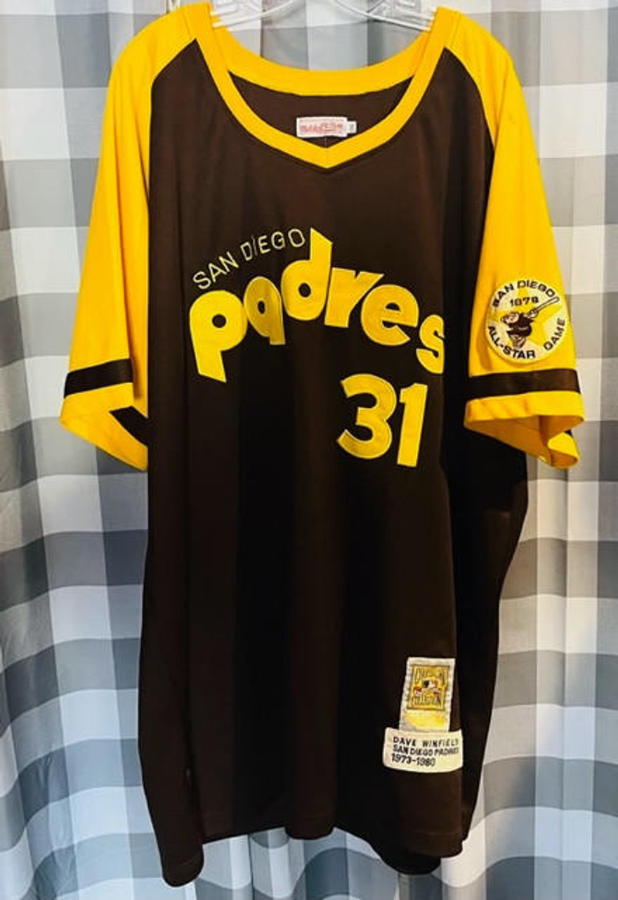 Men's Mitchell and Ness Dave Winfield San Diego Padres Authentic