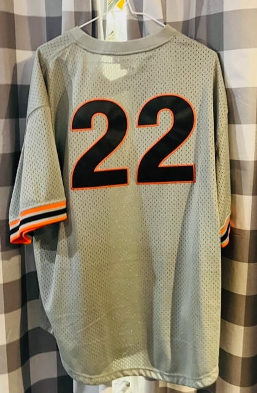 Mitchell & Ness #22 San Francisco Giants Will Clark Batting Practice Jersey - Gray - S - Black