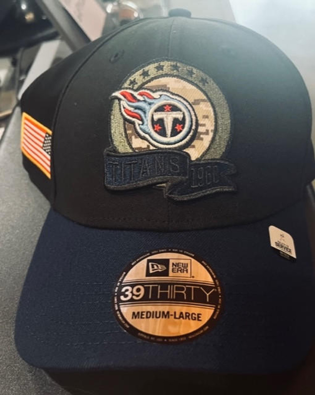 Tennessee Titans NFL New Era 39Thirty Salute to Service Hat