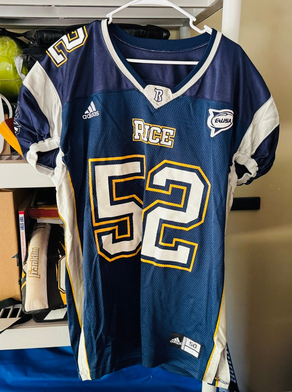 Rice Owls NCAA Adidas 2006 Game Worn Football Jersey