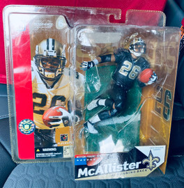 Deuce McAllister McFarlane NFL Series 6 Black Jersey Variant Figure New In Original Packaging Saints