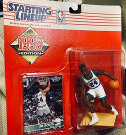 Dallas Mavericks Jim Jackson NBA 1995 Starting Lineup Figure New in Original Packaging