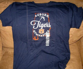Auburn Tigers NCAA Auburn Gymnastics T-shirt New Russell Athletic