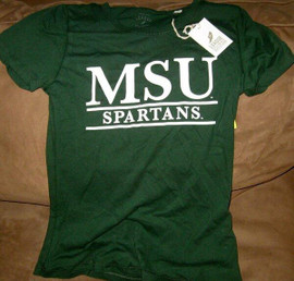 Michigan State Spartans NCAA Womens T-shirt New League Collegiate Outfitters