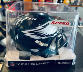 Philadelphia Eagles NFL Jalen Reagor Signed Mini Speed Helmet Riddell 607816029241
