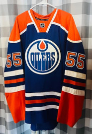 Edmonton Oilers NHL Reebok Ben Eager MeiGray Game Worn Jersey Reebok 