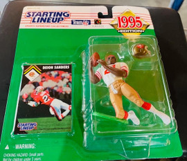 San Francisco 49ers NFL 1995 Deion Sanders SLU Figure Starting Lineup 076281686752