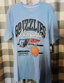 Memphis Grizzlies NBA Throwback Design Authentic T-shirt UNK 195590731905