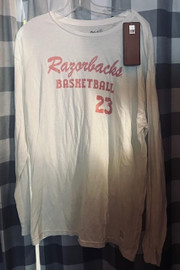 Arkansas Razorbacks NCAA Retro Brand Arkansas Basketball Shirt Retro Brand 197041158194
