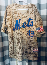New York Mets MLB Majestic Authentic deGrom Camo Jersey Majestic 