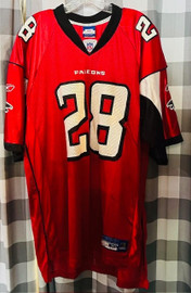 Atlanta Falcons NFL Warrick Dunn NFL Equipment Jersey Reebok 