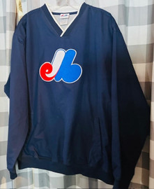 Montreal Expos MLB Majestic Vintage Pullover Jacket Majestic 
