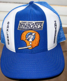 Oakland Invaders USFL AJD Lucky Stripes Authentic Vintage Hat