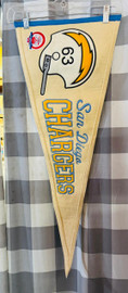 San Diego Chargers NFL Vintage AFL Sewn Team Pennant Winning Streak San Diego Chargers NFL Vintage AFL Sewn Team Pennant Winning Streak