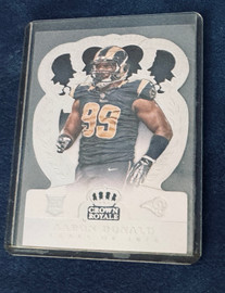 2014 Aaron Donald Panini Crown Royale Silver Foil #194 Numbered Aaron Donald Panini Crown Royale Silver Foil Rookie Card #108 of 199 made