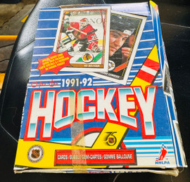 NHL O-Pee-Chee 1991-92 Hockey Card Wax Box 36 Packs 36 Sealed Wax Packs NHL O-Pee-Chee 1991-92 Hockey Card Wax Box 36 Packs