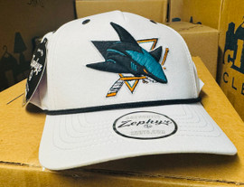 San Jose Sharks NHL Zephyr Authentic Team Rope Hat Brand New with Tags Authentic San Jose Sharks NHL Zephyr Authentic Team Rope Hat