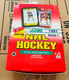 1991 NHL Score Authentic 36 Sealed Authentic Wax Packs Brand New Authentic Original 36 Sealed Packs 1991 NHL Score Authentic 36 Sealed Authentic Wax Packs