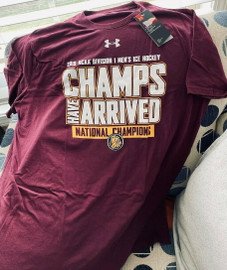 Minnesota Duluth Bulldogs NCAA 2019 National Champs Shirt New Under Armour 193976077685