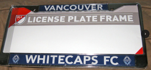 Vancouver Whitecaps FC MLS Chrome License Plate Frame New with Tags
