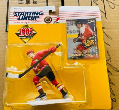 Calgary Flames Theoren Fleury NHL 1995 Starting Lineup Figure Starting Lineup 076281687858