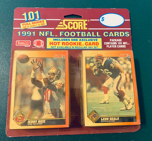 Score NFL 1991 Series 1 Pack of 101 Cards Hot Rookie Retail Blister Pack New