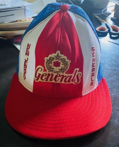 New Jersey Generals USFL AJD Vintage Snapback Hat AJD